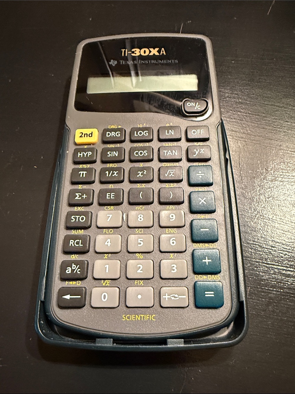 Texas Instruments TI-30XA Scientific Calculator - Blue and Gray